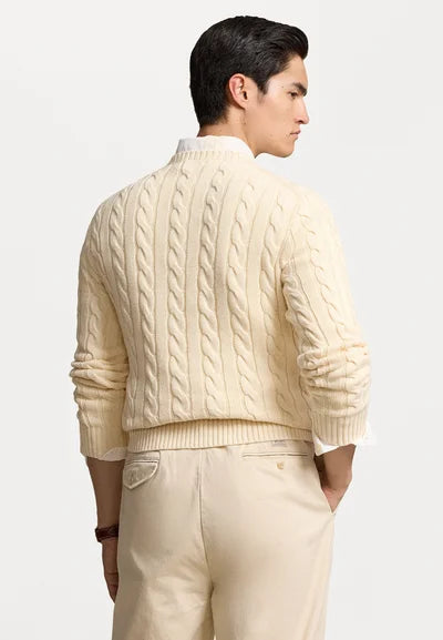 Ralph Lauren - Beige Cable Knit Sweater